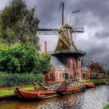 Схема вышивки «Moinho  de vento.»