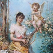 Схема вышивки «Двое»