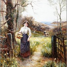 Схема вышивки «В деревне»