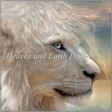 Оригинал схемы вышивки «белый лев» (№2209413)
