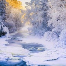 Схема вышивки «зима»