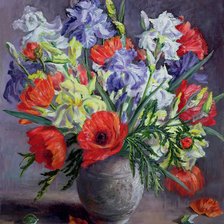 Схема вышивки «Boque de flores.»