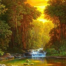 Схема вышивки «водоспад»