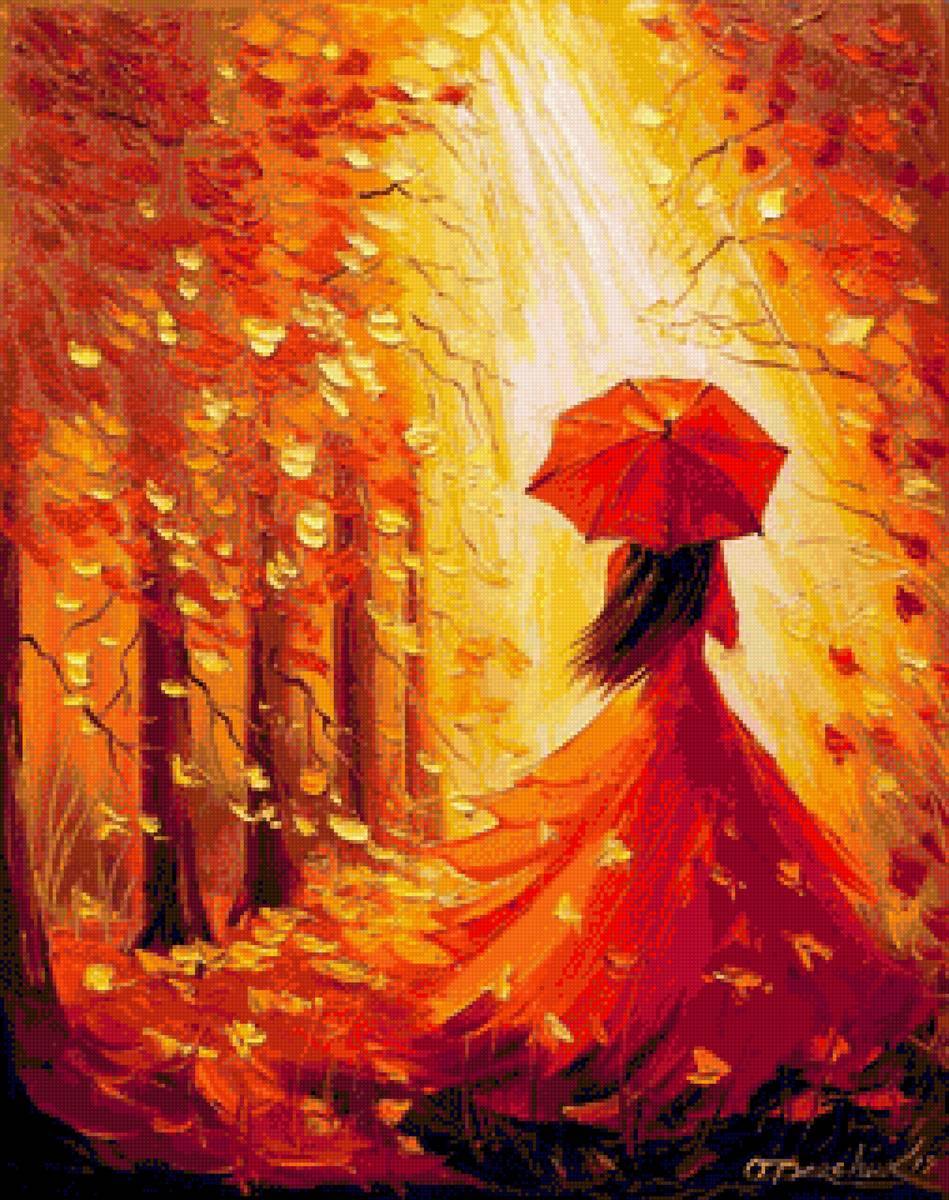 №2209765 - осень, пейзаж, девушка, эонтик, красота - предпросмотр