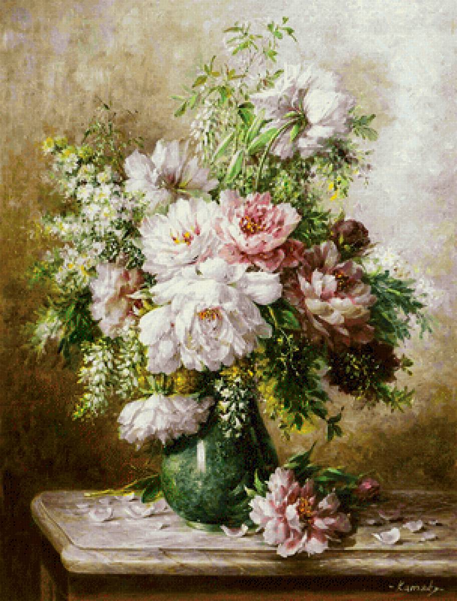 букет - цветы, картина - предпросмотр