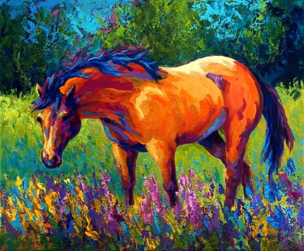 Лошадка - картина, иллюстрация - оригинал