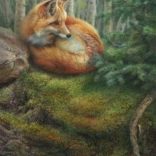 Схема вышивки «Лиса»