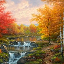 Схема вышивки «пейзаж»