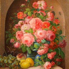 Схема вышивки «розы и фрукты»