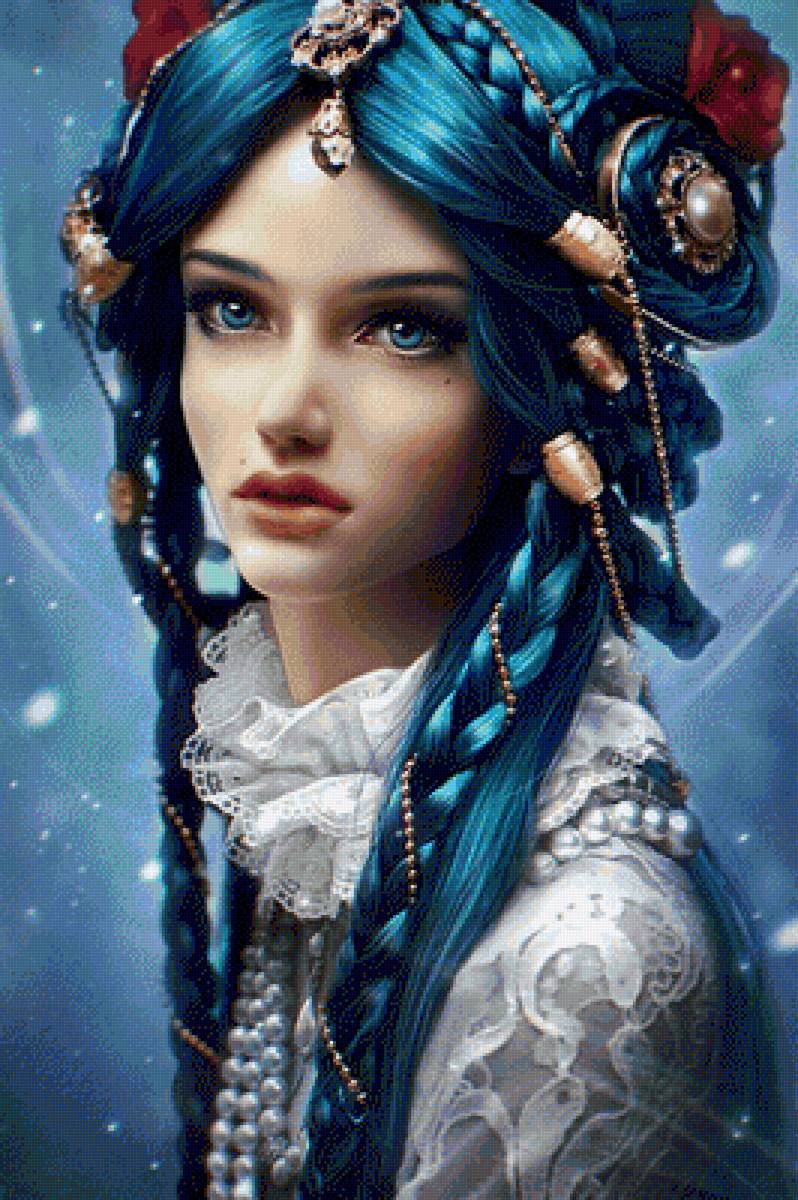 Девушка - девушка, фентези - предпросмотр