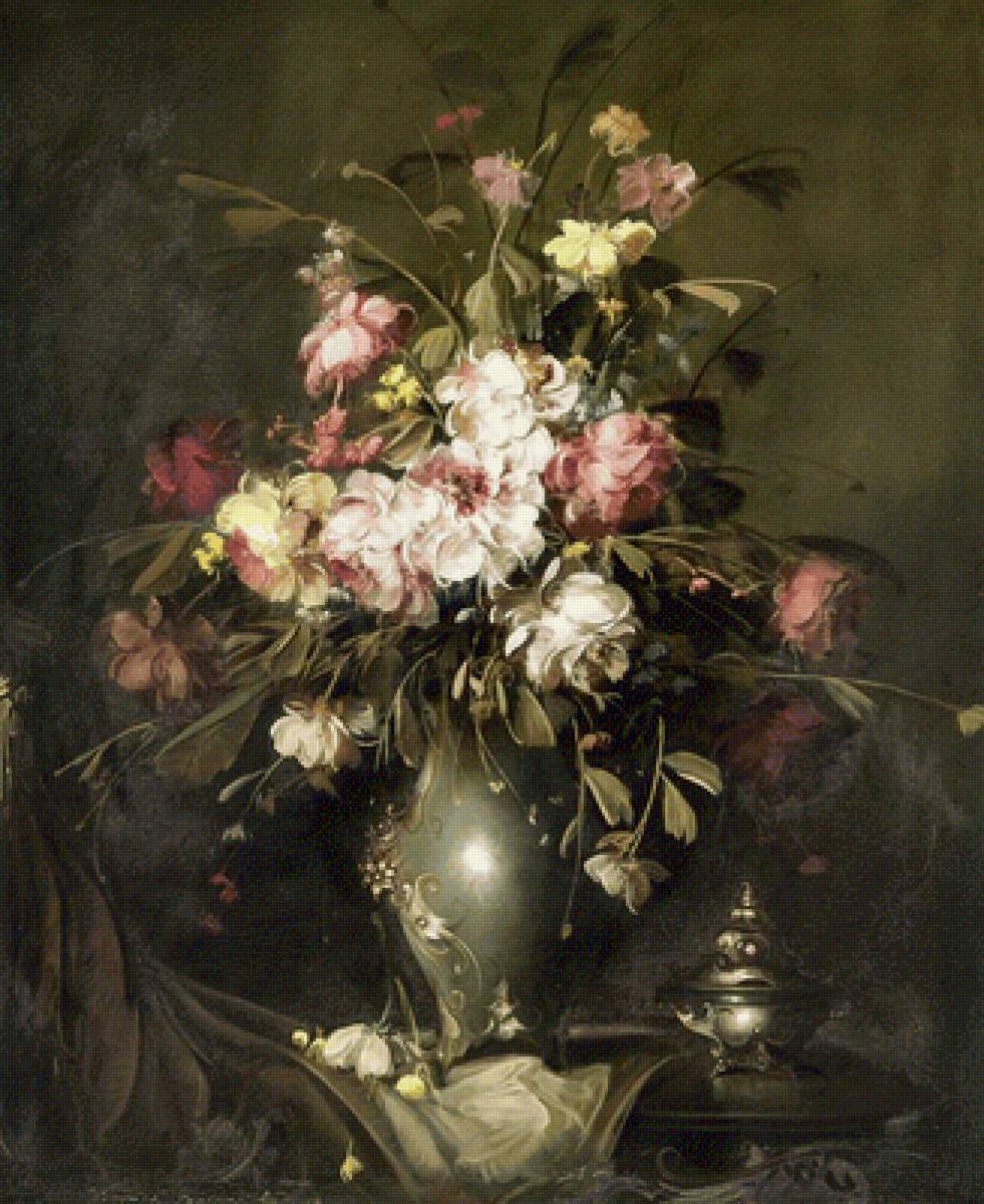 букет - цветы, картина - предпросмотр