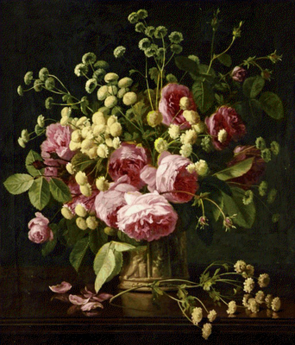 букет - картина, цветы - предпросмотр