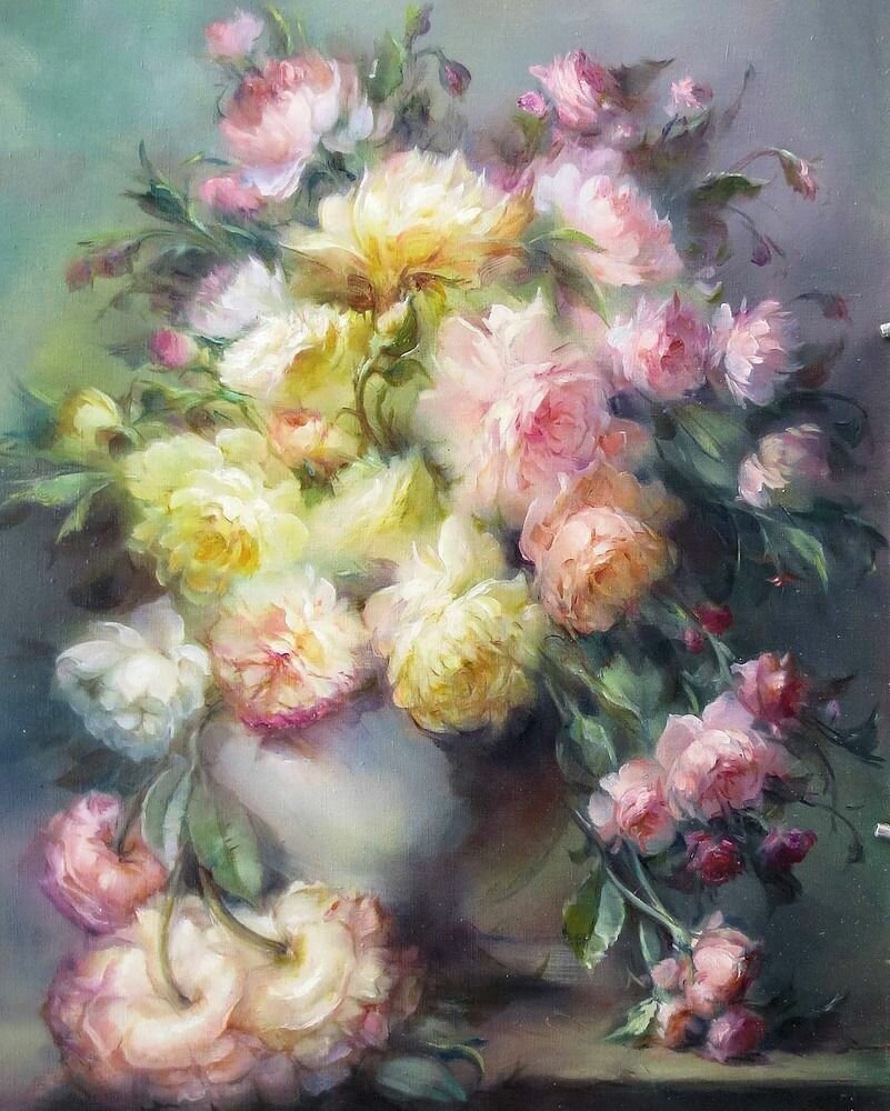 букет - картина, цветы - оригинал