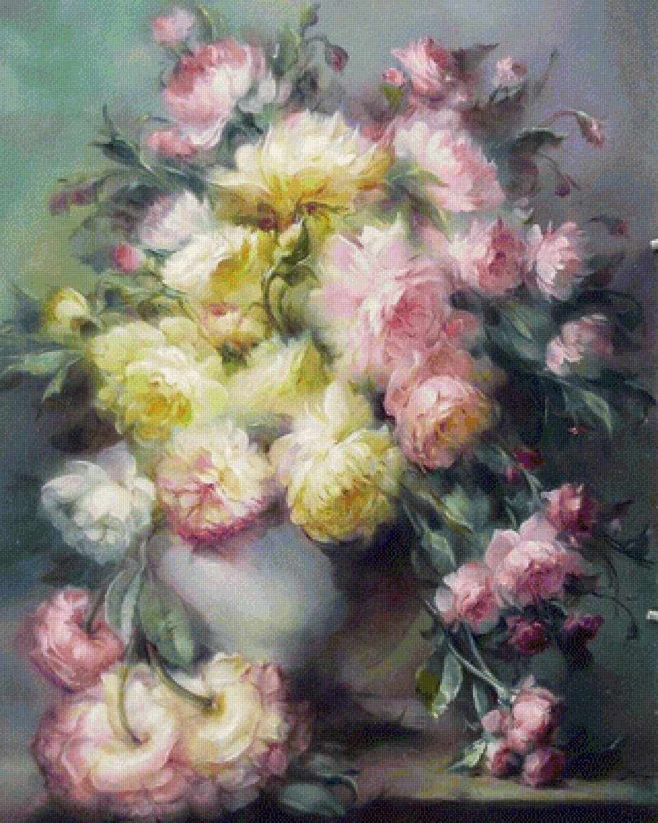 букет - цветы, картина - предпросмотр