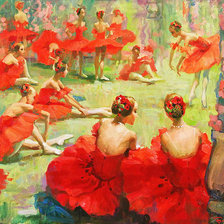 Схема вышивки «balet»