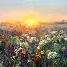 Оригинал схемы вышивки «Закат» (№2212090)