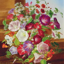 Схема вышивки «вьюнки»