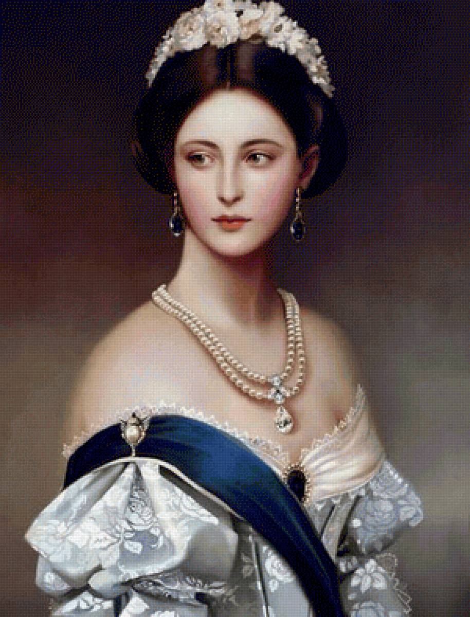 Принцесса Шарлотта - дамы, 19 век, портрет - предпросмотр