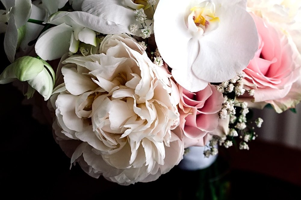 Нежные цветы - свадьба, розовый, нежность, цветы - оригинал