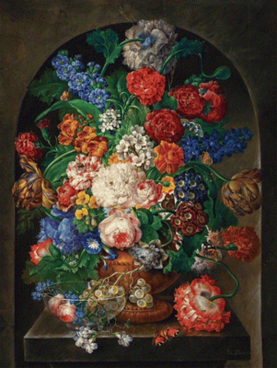 букет - картина, цветы - предпросмотр