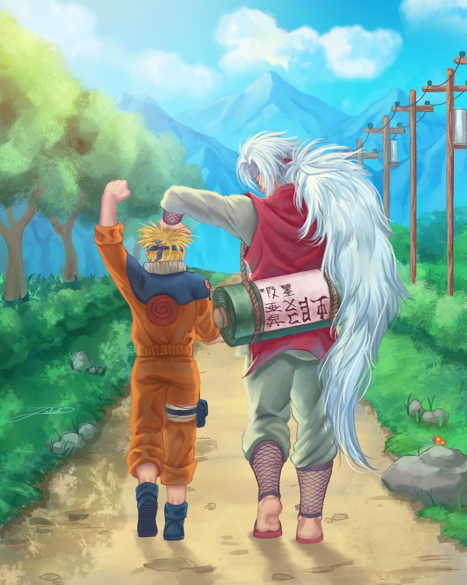 Наруто и Джирая - джирая, дзирая, наруто - оригинал