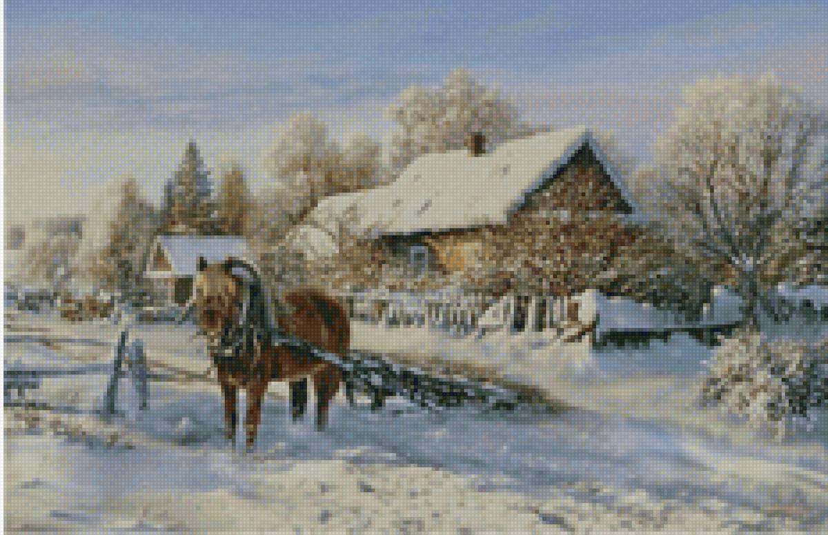 Зимний день - предпросмотр