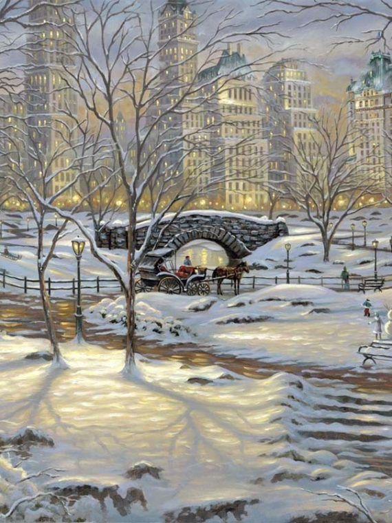 Inverno. - gelo, cidade, paisagens - оригинал