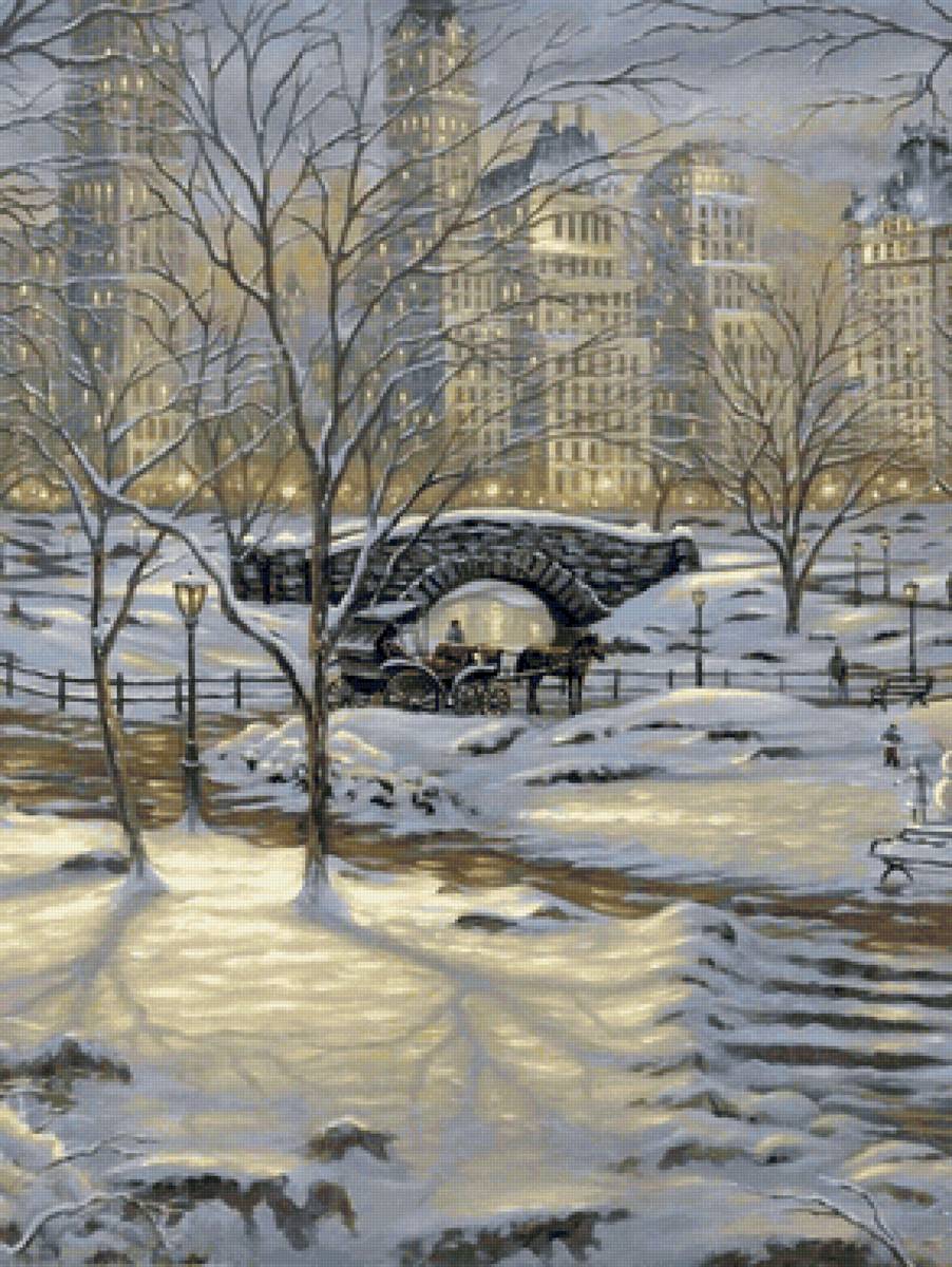 Inverno. - gelo, paisagens, cidade - предпросмотр