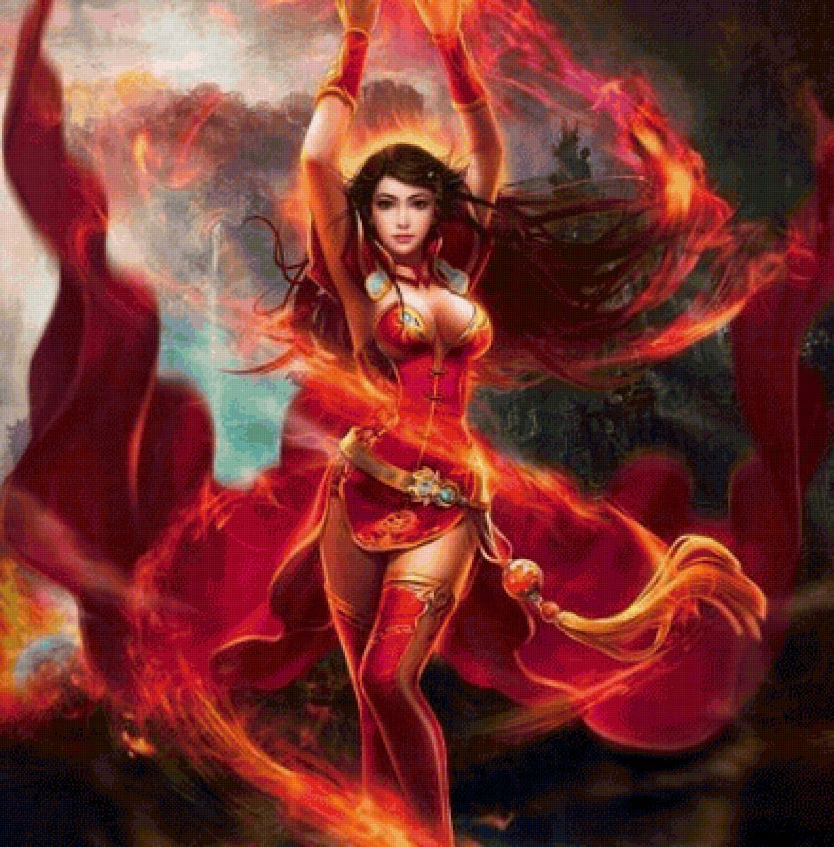 Девушка - иллюстрация, сказка, фэнтези - предпросмотр