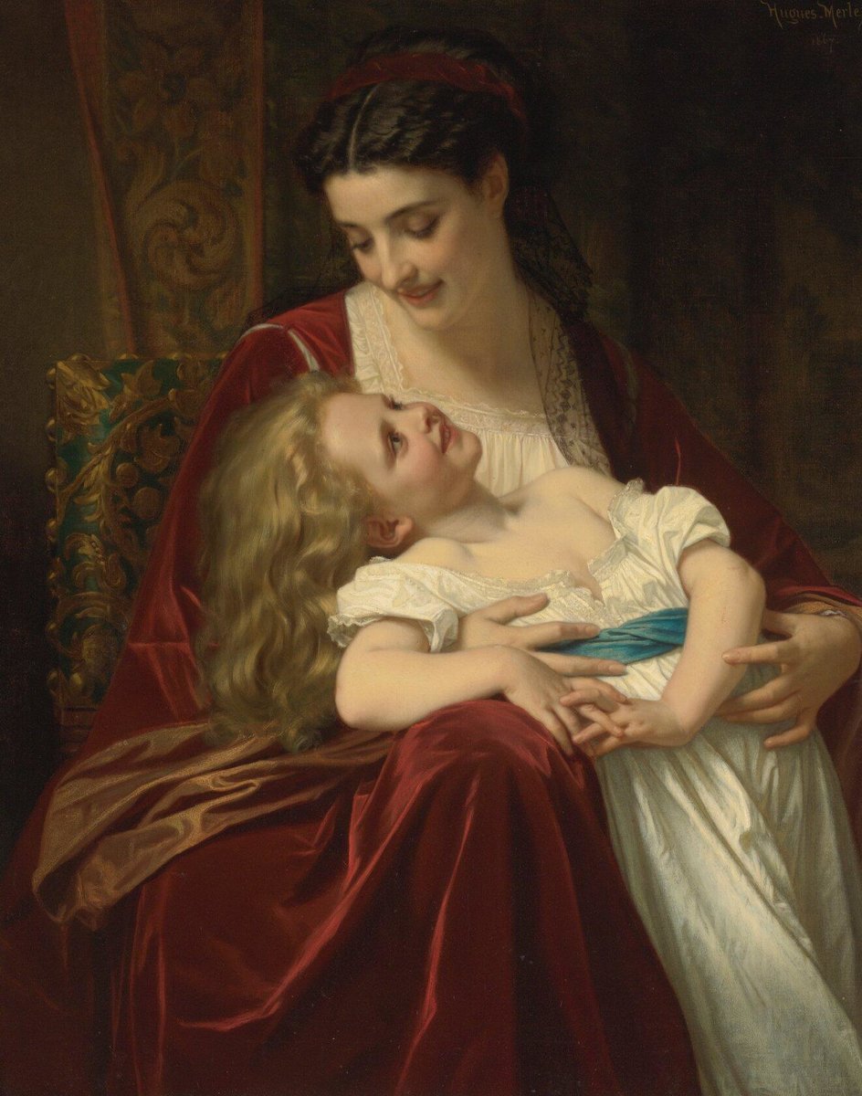 Гуго Мерле hugues Merle 1823-1881 французский