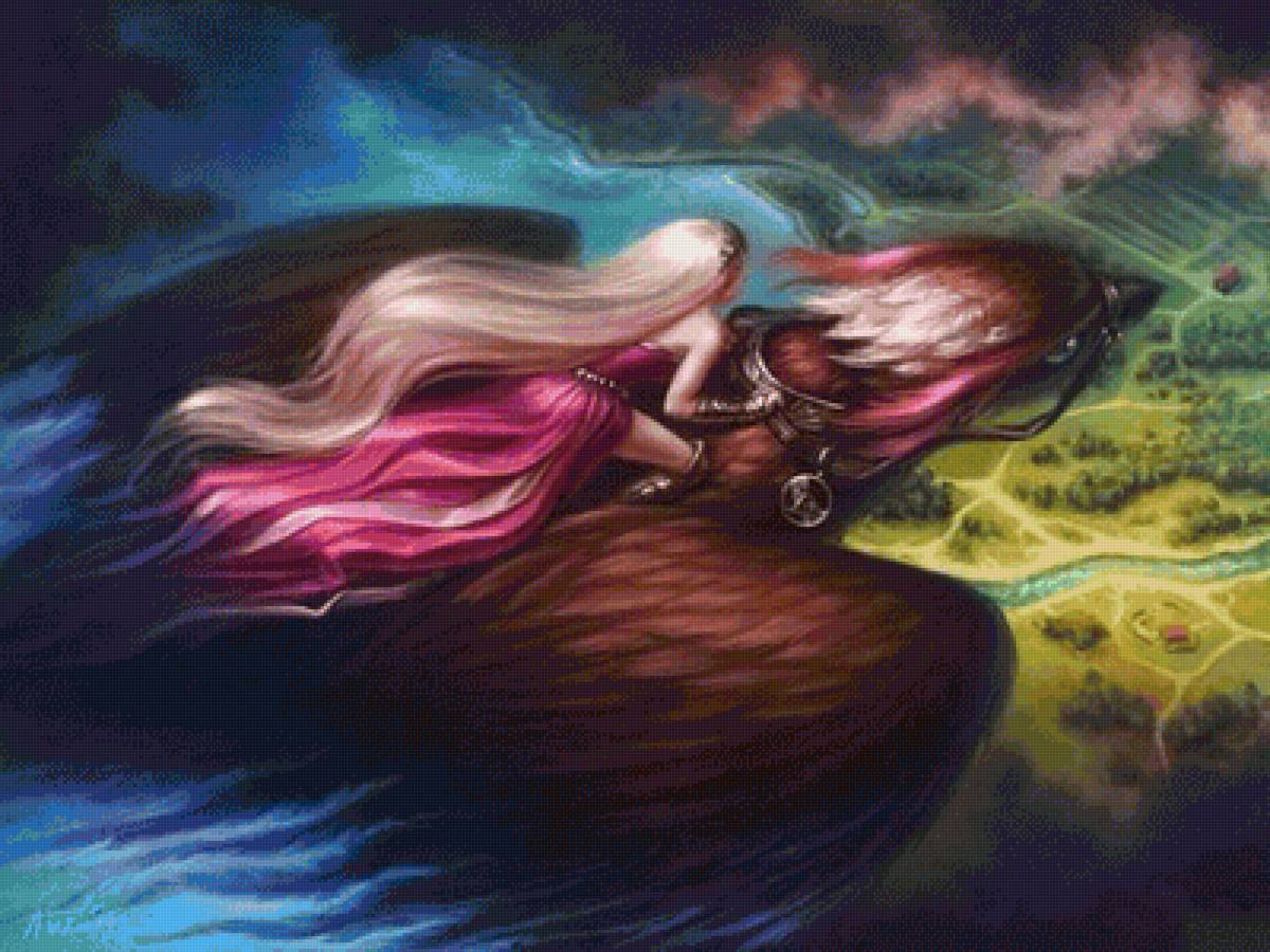 Девушка - сказка, иллюстрация, фэнтези - предпросмотр