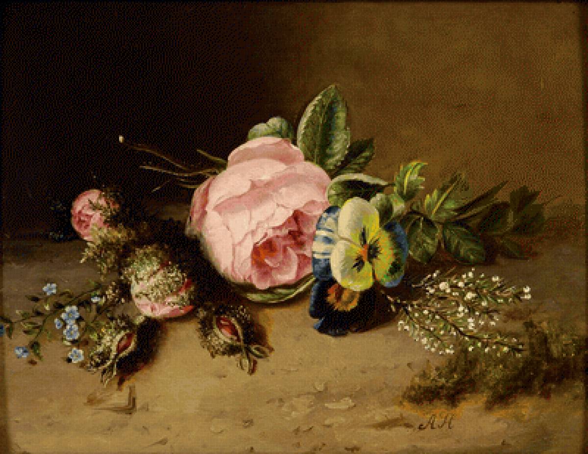 цветы - картина - предпросмотр