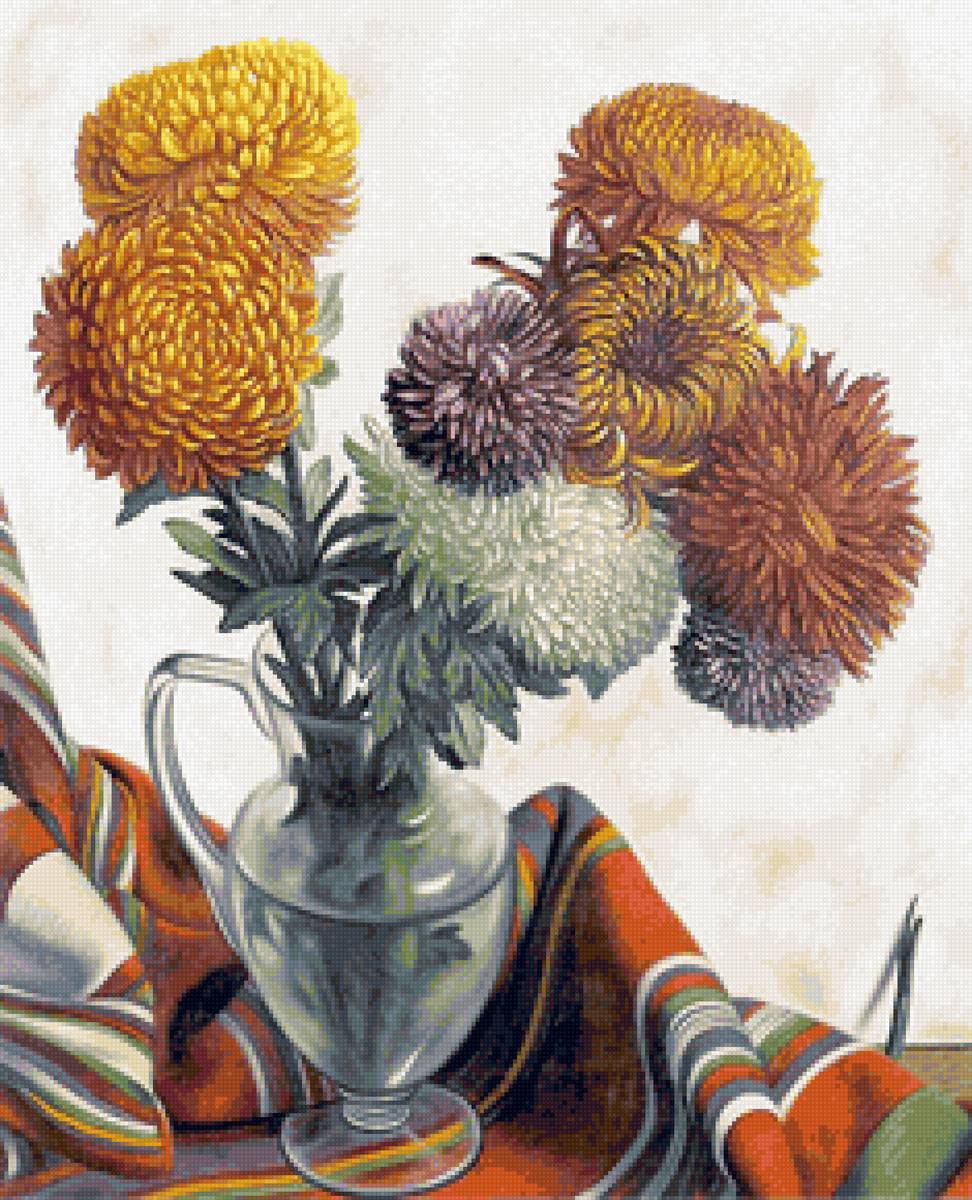 №2215409 - ваза, цветы, натюрморт, букет - предпросмотр