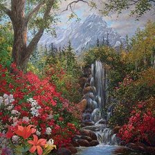 Схема вышивки «Parque da Cachoeira.»