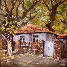 Схема вышивки «Осенняя дача»