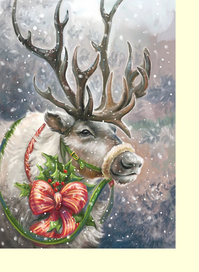 №2216963 - рождество, олени, животные, новый год, зима - оригинал