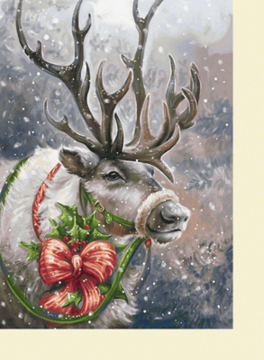 №2216963 - рождество, олени, новый год, зима, животные - предпросмотр