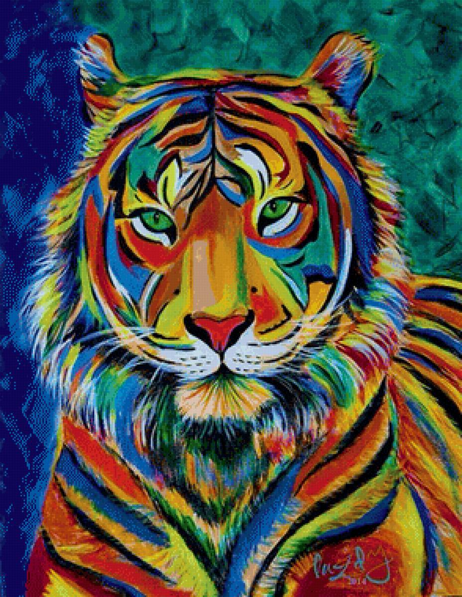 Tigre. - pintura. - предпросмотр
