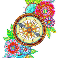 Схема вышивки «Компас»