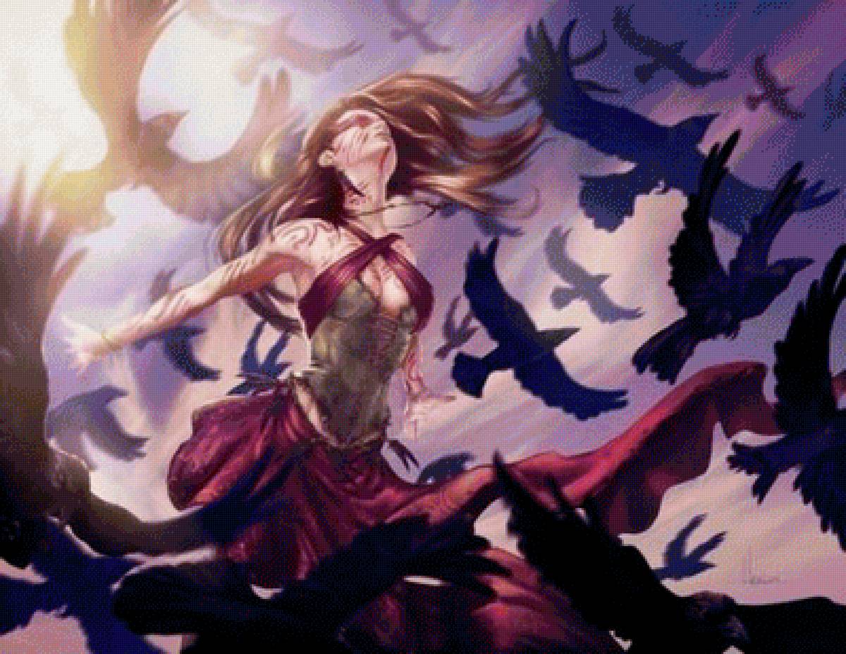 Девушка - сказка, иллюстрация, фэнтези - предпросмотр