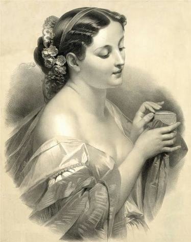 Подарок - монохром, портрет, девушка, ретро, женщина - оригинал