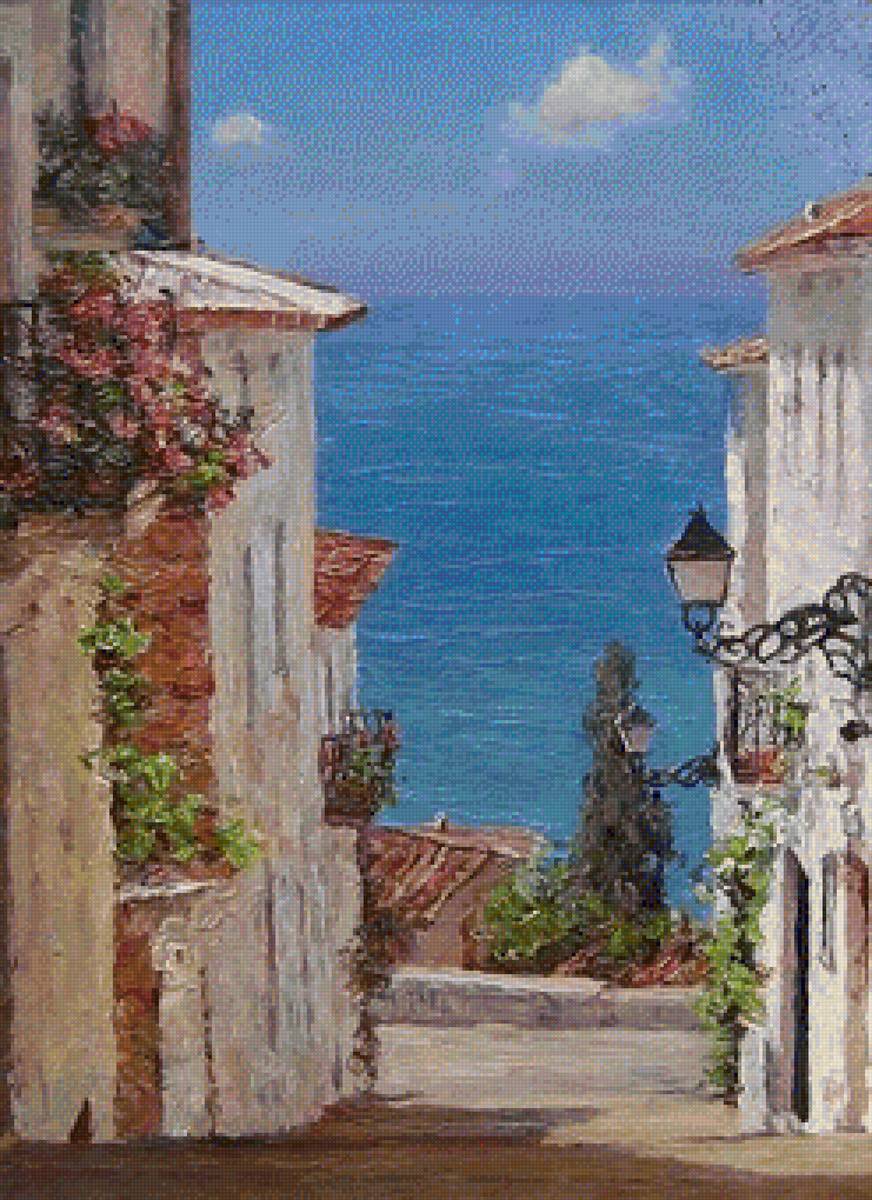 К морю - юг, море, улочка - предпросмотр