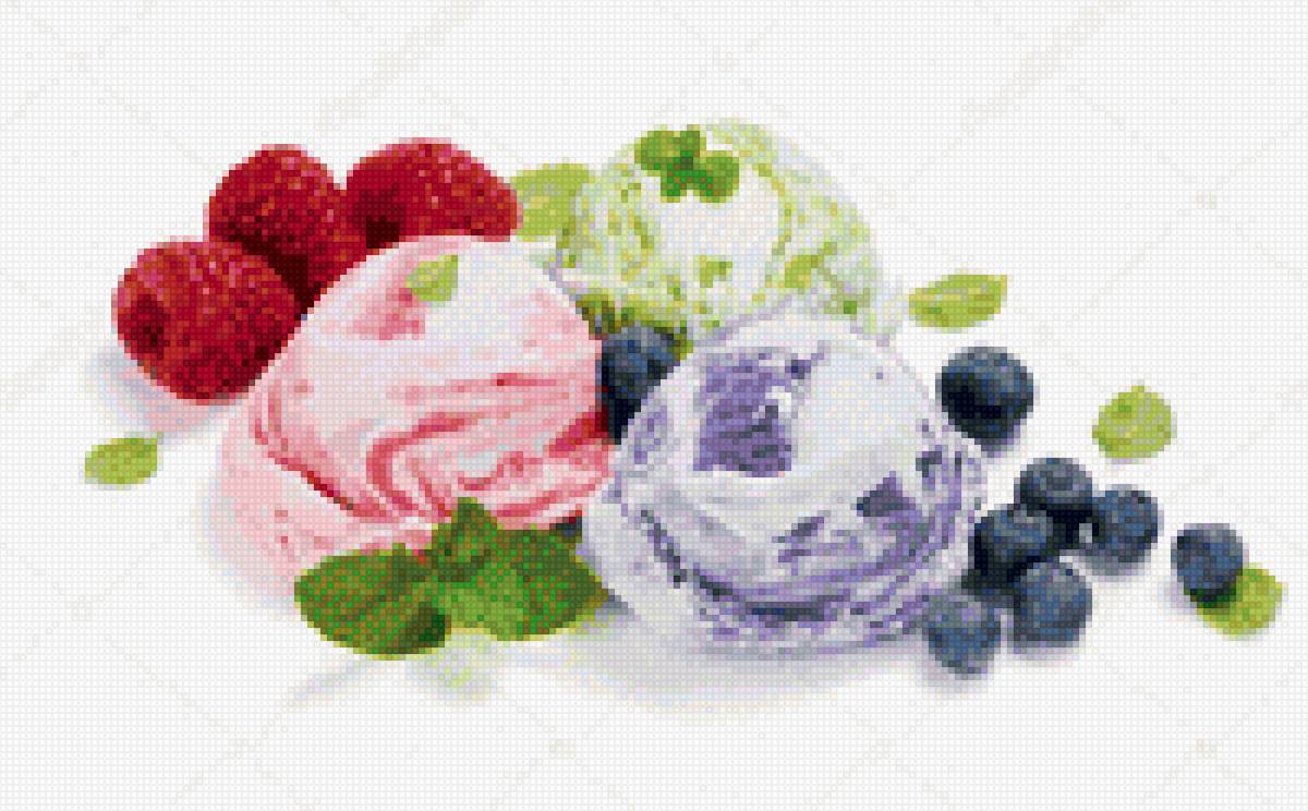 Ягодное мороженое - предпросмотр