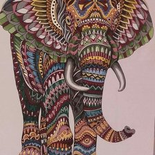 Схема вышивки «Elefante.»