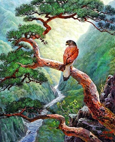 Под кроной - орел. сила., уверенность, выбор верен, свобода - оригинал