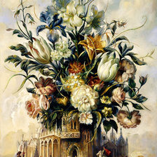 Схема вышивки «ЕЛЕНА ФЛЁРОВА. ГОРОД»