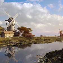 Схема вышивки «мельницы»