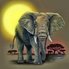 Схема вышивки «Elefante.»