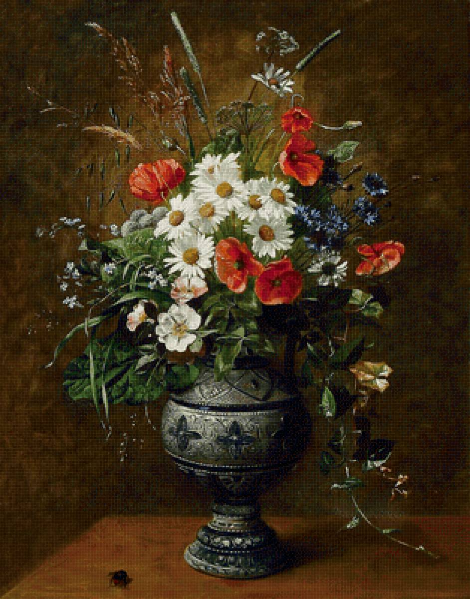 букет - картина, цветы - предпросмотр