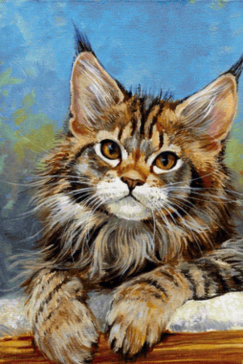 Gato. - animais.pintura. - предпросмотр